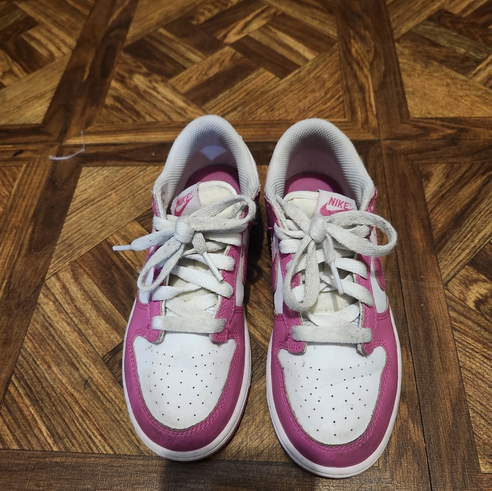 Nike White and Pink Athletic Shoes